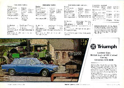Triumph 2500 TC UK  (Rückseite)